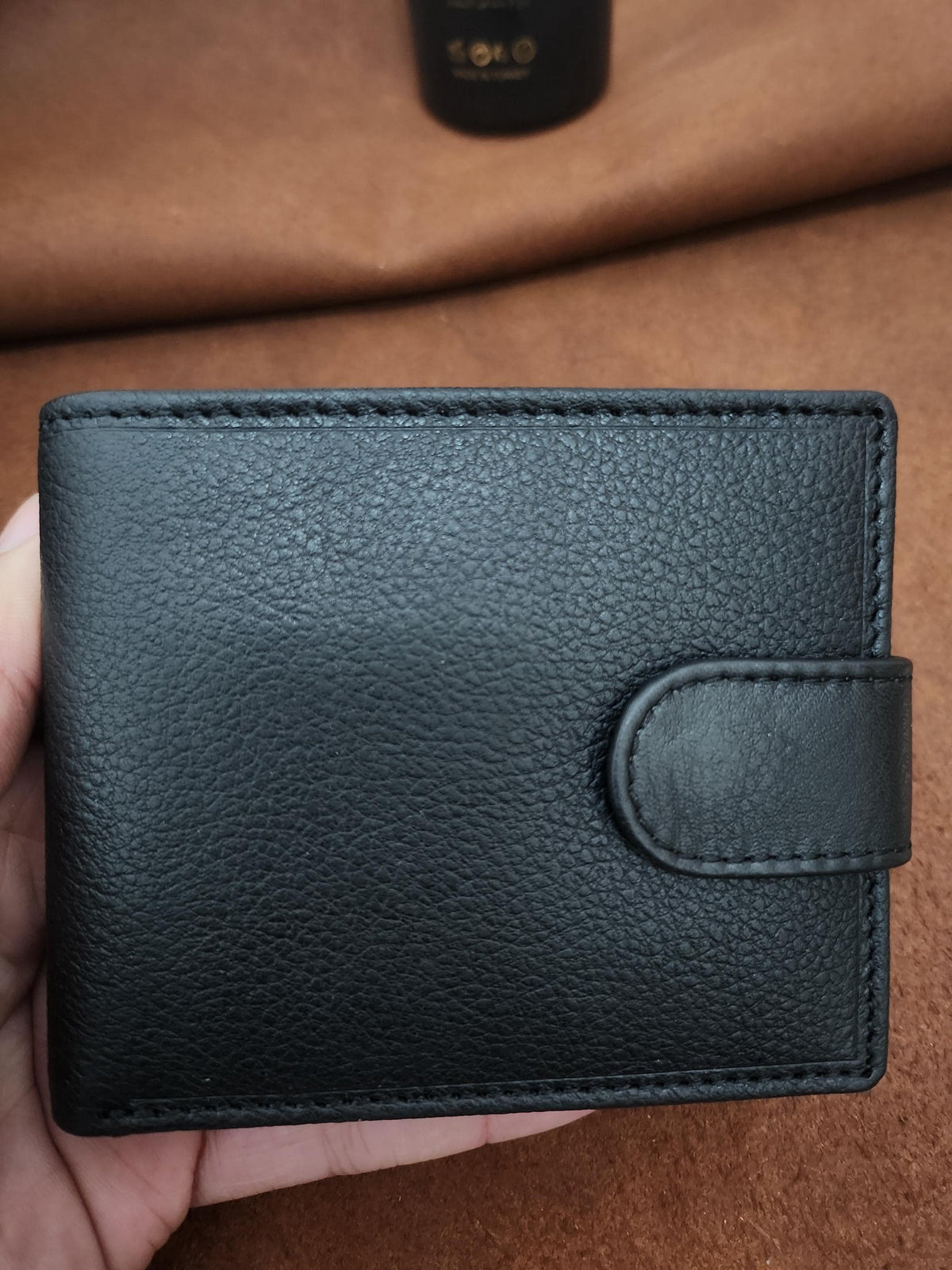 Personalised Leather Bifold Wallet, Italian design, RFID Blocking, Engraved Gift