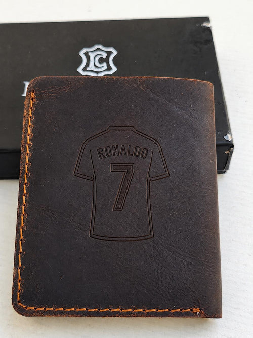 Portefeuille Homme en Cuir Véritable Personnalisé | Équipe de Football de Votre Choix