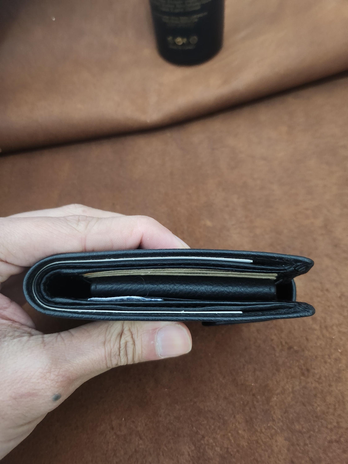 Personalised Leather Bifold Wallet, Italian design, RFID Blocking, Engraved Gift