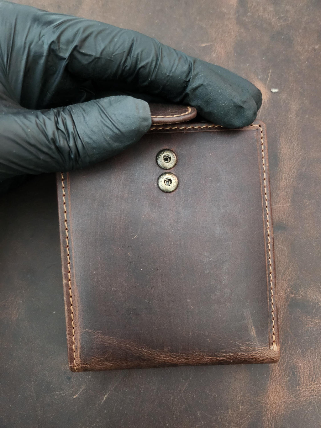 Mens Leather Wallet, RFID Six Card Holder with Personalization