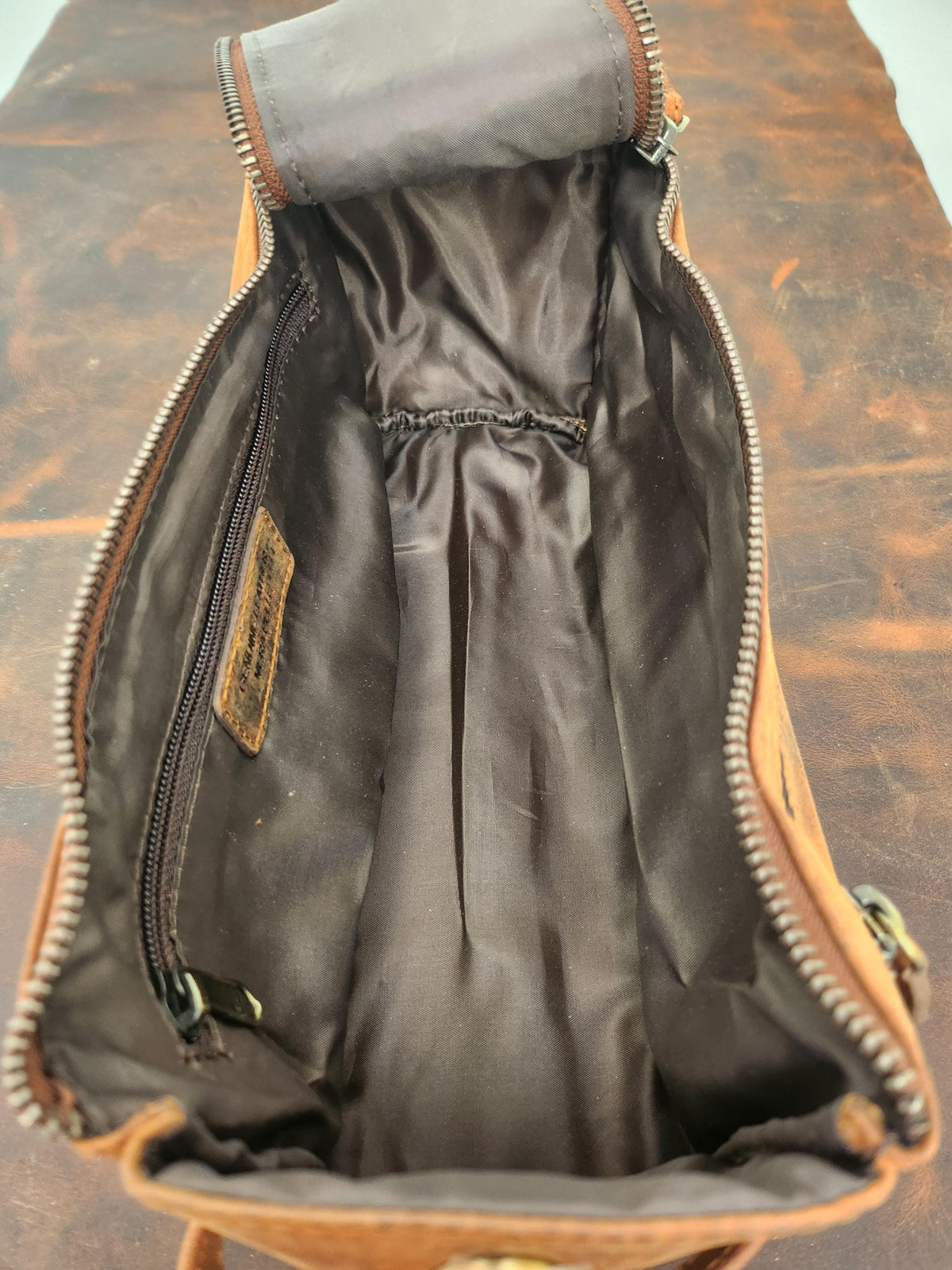 Leather Dopp Kit, Distressed Brown Toiletry Bag with Personalization