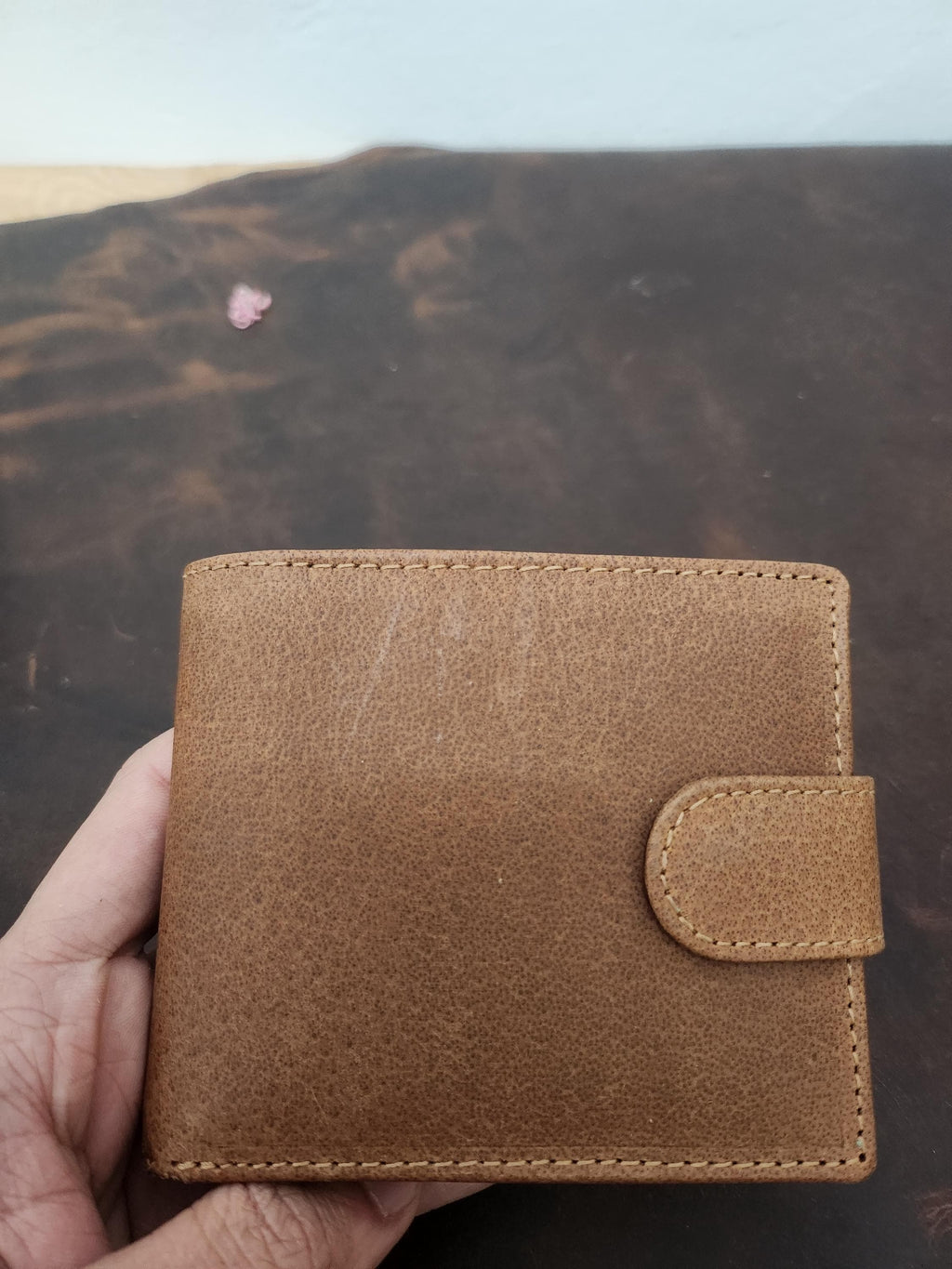 Mens Leather Wallet, RFID Six Card Holder with Personalization