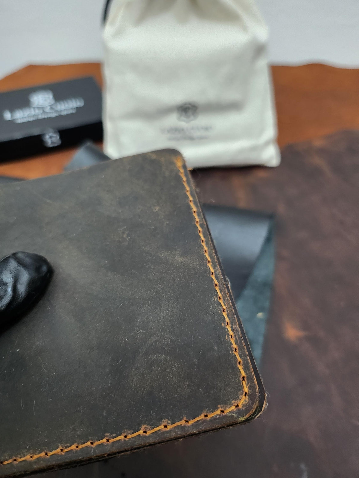 Portefeuille Homme en Cuir Véritable Personnalisé | Équipe de Football de Votre Choix